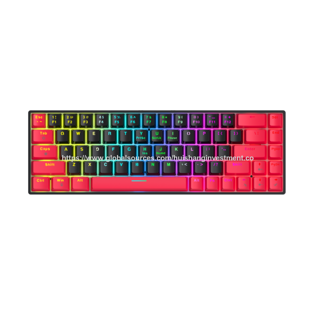 Teclado Mecânico OEM de Fábrica com Gaxeta para Uso de Escritório/Casa/Gaming KMC-S68