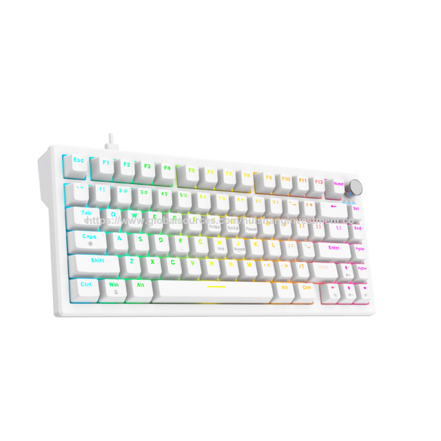 Teclado Mecânico OEM de Fábrica com Gaxeta para Uso em Escritório/Casa/Gaming KMC-S75