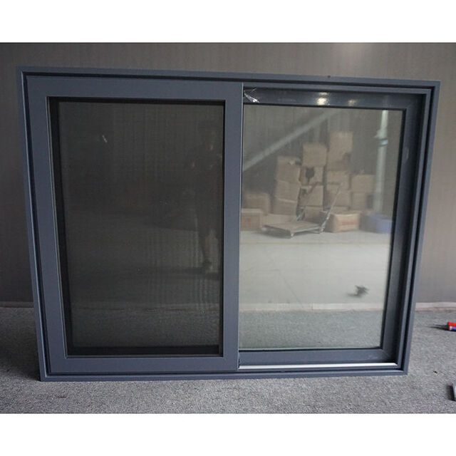Diseño Personalizado de Ventanas Corredizas de Aluminio con Doble Acristalamiento de PVC, Ventana de PVC