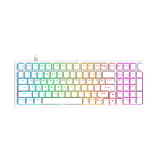 لوحة مفاتيح ميكانيكية OEM مصنعة من المصنع مع حشية للاستخدام المكتبي/المنزلي/الألعاب KMC-S98