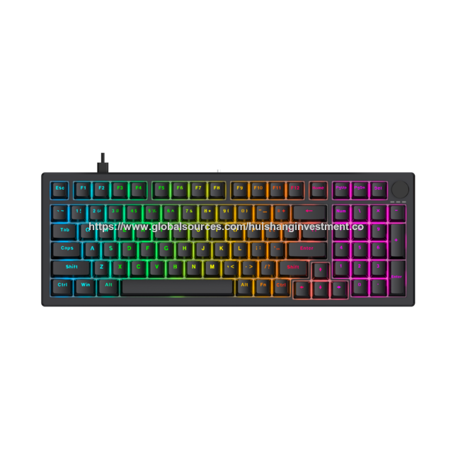 Teclado Mecânico OEM de Fábrica com Gaxeta para Uso de Escritório/Casa/Gaming KMC-S98