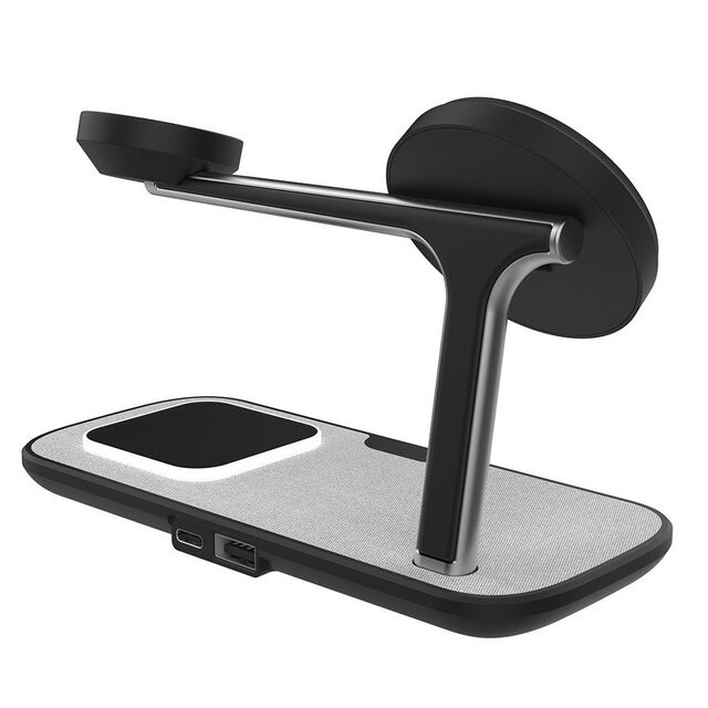 Chargeur sans fil magnétique portable de bureau universel personnalisable à charge rapide 3 en 1 10W 15W pour smartphone