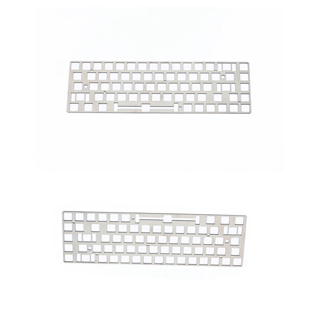 OEM CNC eloxierte Aluminium 60% mechanische Tastaturplatte für GH60 DIY Custom Gaming-Tastaturen, universelle ANSI ISO-Layout-Unterstützung