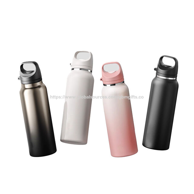 304 Edelstahl Thermosflasche mit Farbverlauf, intelligente Wasserflaschen