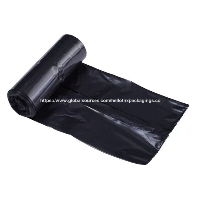 Bolsas de Basura PE Duraderas con Sello de Estrella, Sin Cordón, Rollo, Bolsas de Basura Desechables Personalizadas