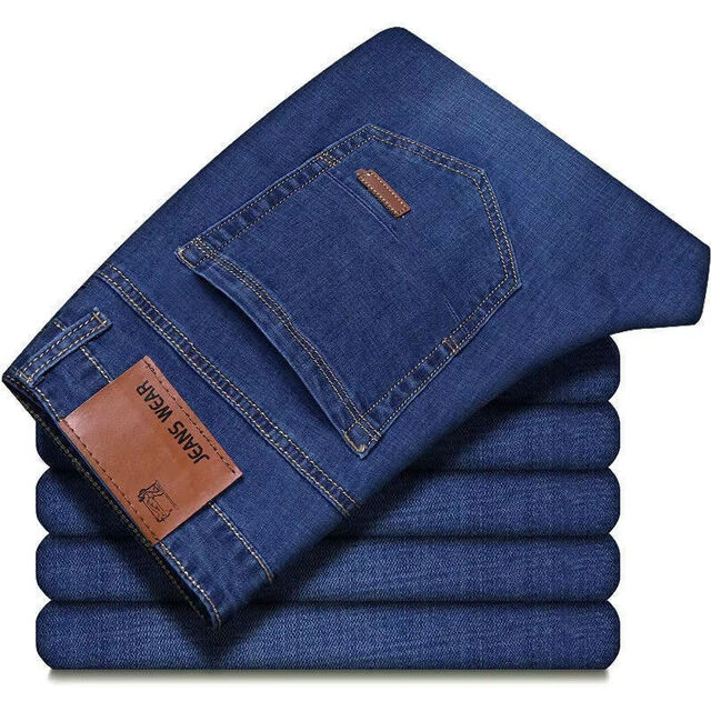 Direktverkauf ab Jeansfabrik - Neue schmale gerade Hosen für Jungen, lässige, atmungsaktive Herrenjeans für Sommer und Herbst