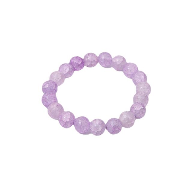 Pulsera de cuentas de vidrio triturado de jade de 10 mm de nuevo estilo, accesorios de rosario, un pequeño regalo para novias. Venta directa de fábrica