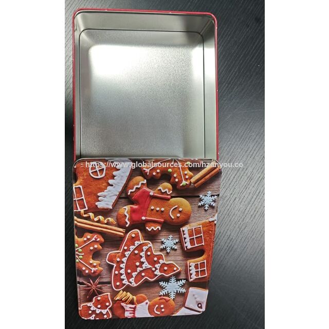 Festliche Lebkuchen-Keksdose für Weihnachtsgeschenke