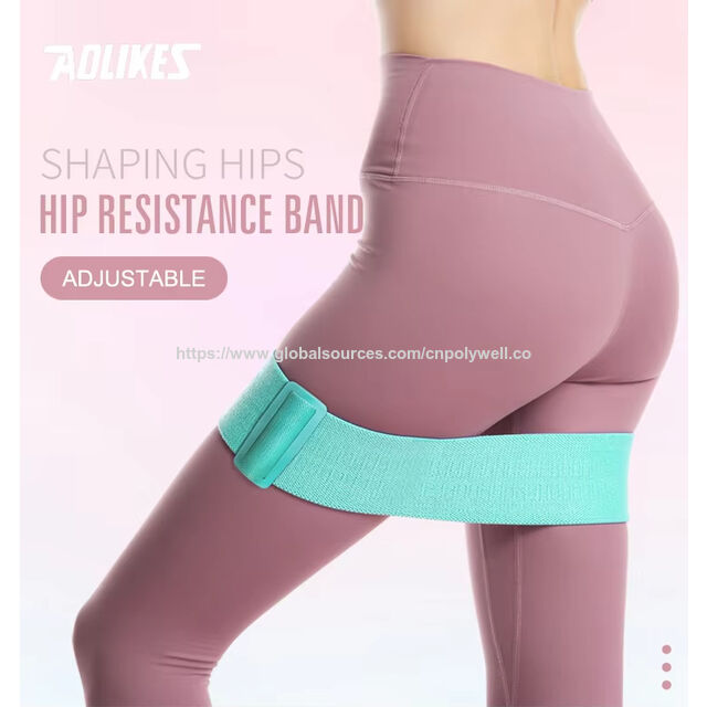 Aolikes Bandes de Résistance Élastiques Réglables pour Fitness, Étirement et Entraînement des Fessiers