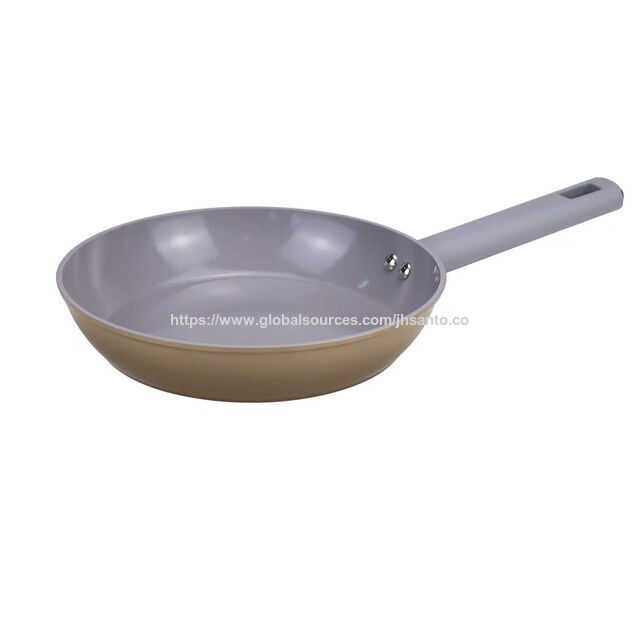 Europäische Keramik-Pfanne, quadratisch, antihaftbeschichtet, geschmiedete Kochpfanne, Steakpfanne mit Soft-Touch-Griff