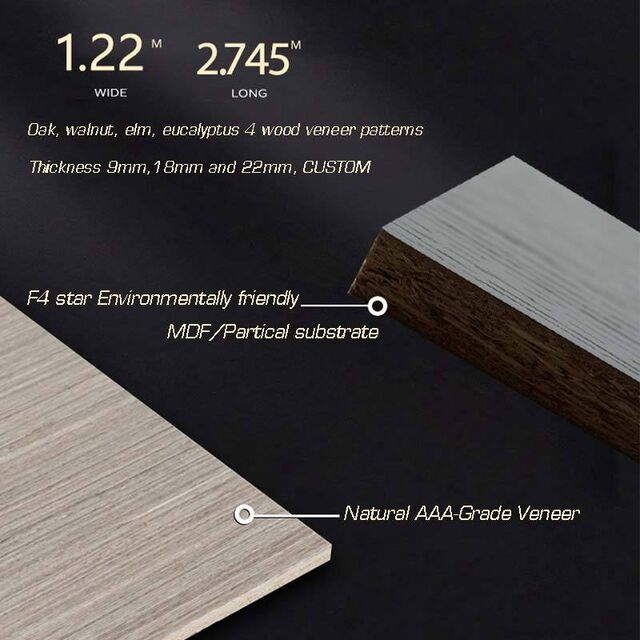 Green Wood Veneer Wall Panels Waterproof MDF Maquina Laminated Veneer Lumber High Gloss UV Brick Veneer Wood Paneling Near Me