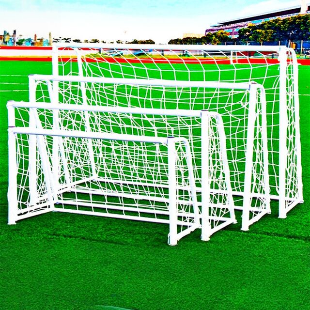 Professionelles Outdoor-Fußballtor, tragbar, 11er-Team-Training, Rebounder-Netz, zertifizierter langlebiger Rahmen