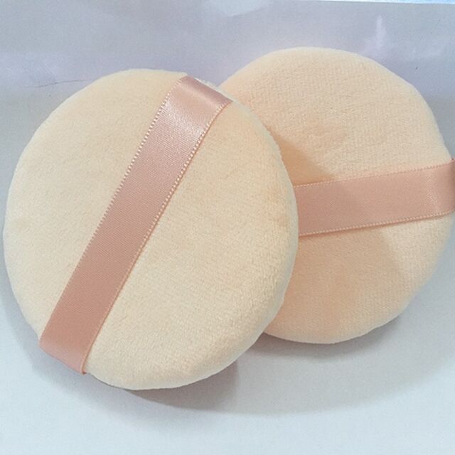 Maßgeschneiderte Baumwoll-Make-up-Handschuhe in Ei-Form, tragbar, weich, hautfreundlich, waschbar, mit Tragegurt und Schleifenband für das Studio