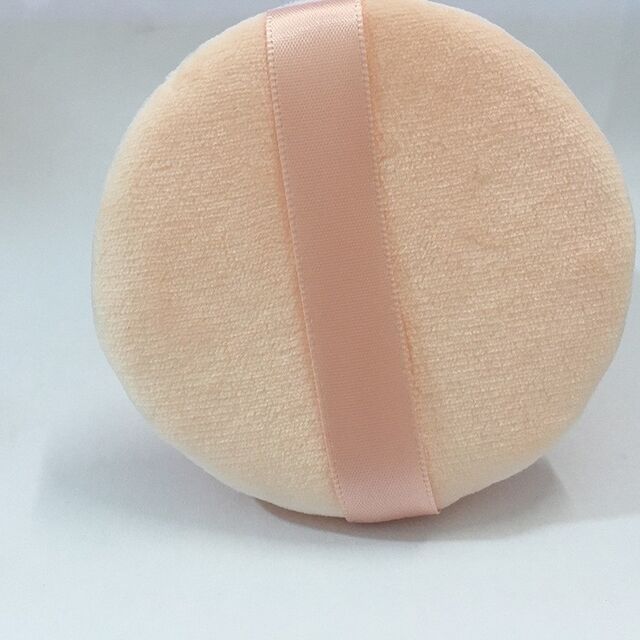 Maßgeschneiderte Baumwoll-Make-up-Handschuhe in Ei-Form, tragbar, weich, hautfreundlich, waschbar, mit Tragegurt und Schleifenband für das Studio