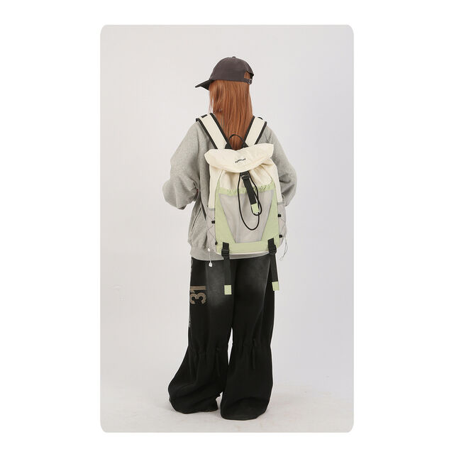 Robuster, wasserdichter Rucksack mit Kordelzug und großer Kapazität für Sport, Reisen, Camping, Wandern, Radfahren und Laufen