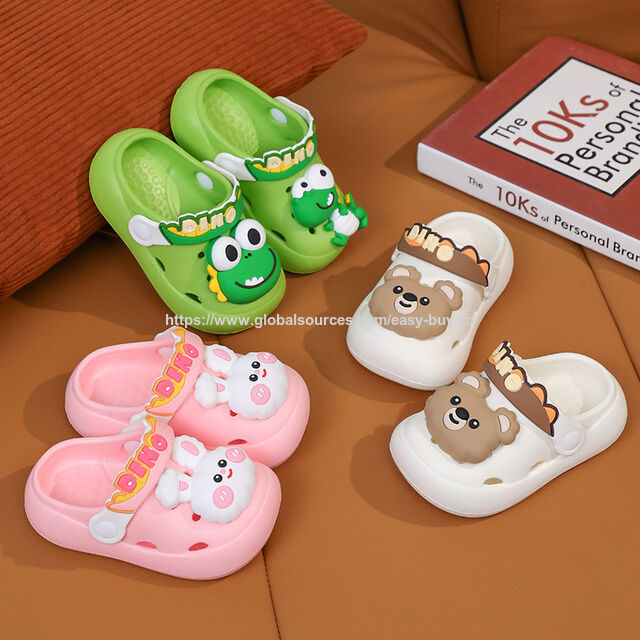 Pantuflas Infantiles de EVA para Niños con Estampado Personalizado, Zapatos Cómodos con Agujeros para Niños