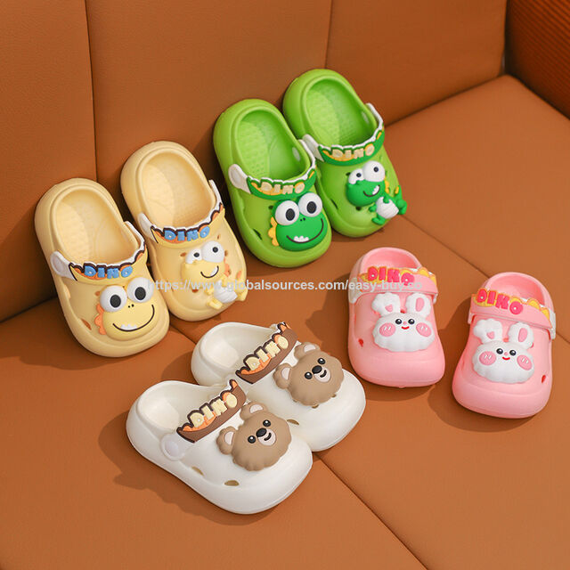 Pantuflas Infantiles de EVA para Niños con Estampado Personalizado, Zapatos Cómodos con Agujeros para Niños