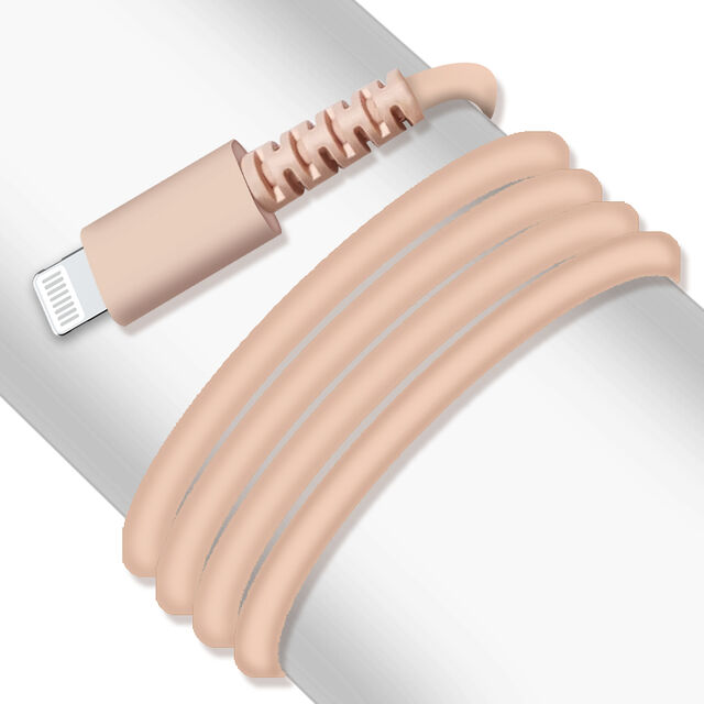 كابل USB أبيض لجهاز آيفون بطول 1 متر للمزامنة والشحن