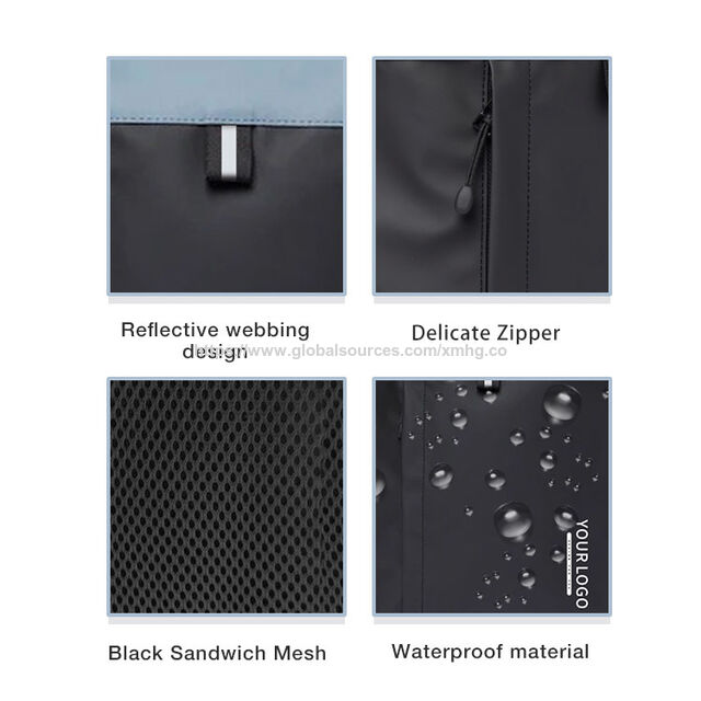 Mochila Unisex con Diseño de Fábrica, Rollo Superior a la Moda con Correa de Hombro, Poliéster Ligero y Suave para Uso en Exteriores