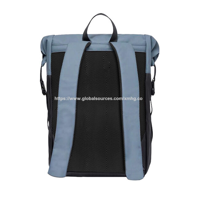 Mochila Unisex con Diseño de Fábrica, Rollo Superior a la Moda con Correa de Hombro, Poliéster Ligero y Suave para Uso en Exteriores