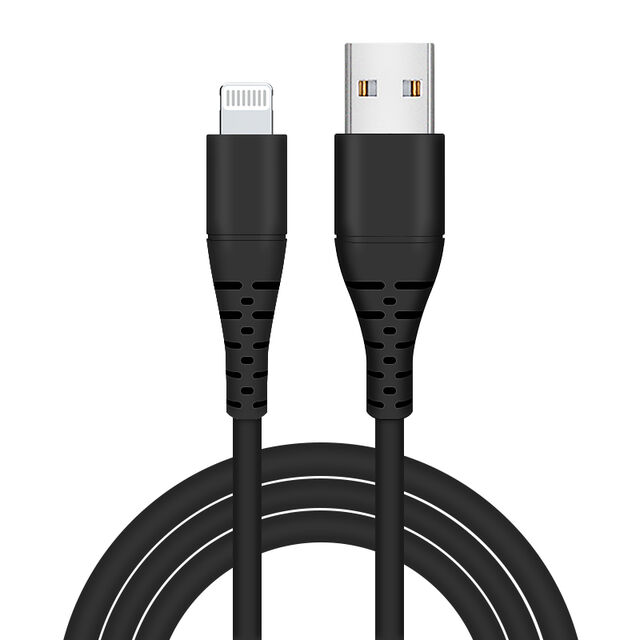 كابل USB وردي 1 متر لهاتف آيفون، للمزامنة والشحن