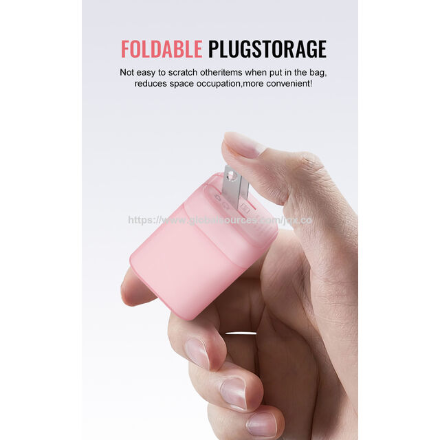 GAN Faltbares Pin 20W PD USB C Schnellladekabel aus Nylon Typ C