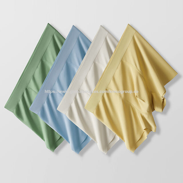 Herren Ice Silk Seamless Unterwäsche mit individuellem LOGO OEM/ODM, einfarbig, locker, bequem, antibakteriell, Boxershorts, KRE-pants1-#798