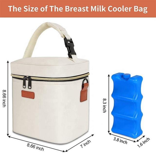 Hot Selling Insulated Breast Milk Cooler Bags and Baby Bottle Bags with Ice Pack
