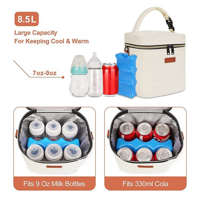 Hot Selling Insulated Breast Milk Cooler Bags and Baby Bottle Bags with Ice Pack