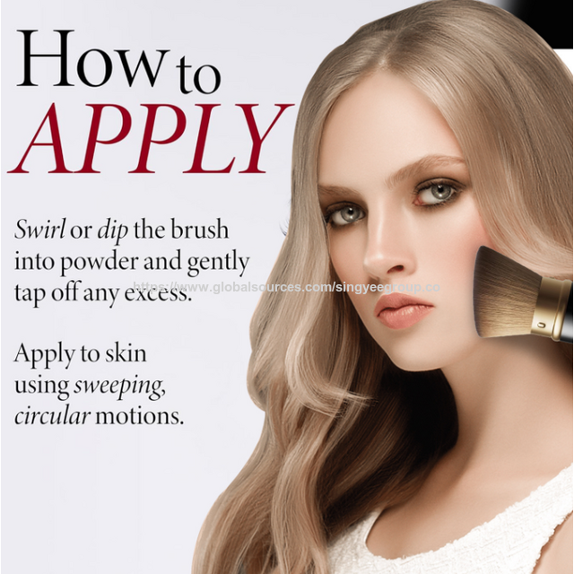 Brocha de maquillaje portátil extensible para colorete, polvos sueltos, base, contorno y herramientas de maquillaje