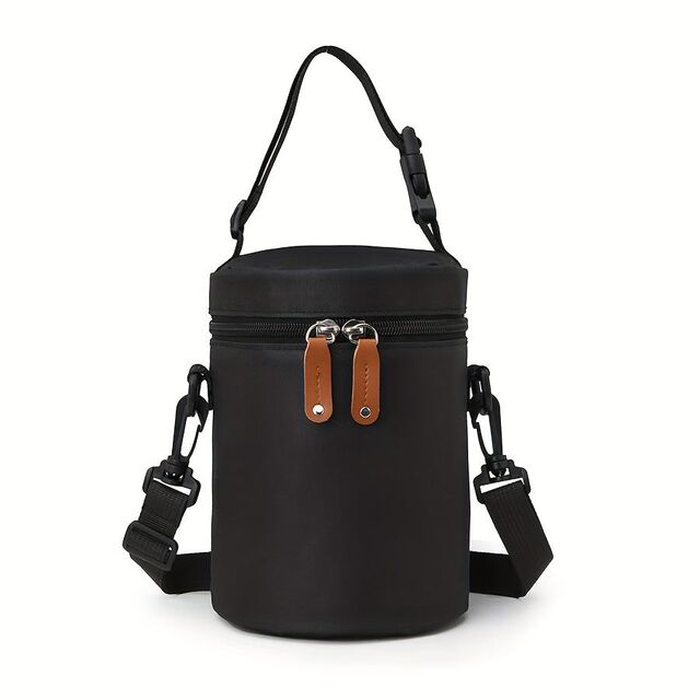 Portable Fashion Bucket Bag Insulated Hanging Baby Bottle Bag Thickened Aluminum Foil Water-Resistant Mom's Polyester Bag