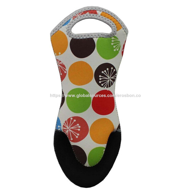 Gants de Cuisine, Maniques de Four, Gants en Néoprène, Gants Colorés, Fabriqués en Néoprène, Double Face avec Motifs à la Mode par Sublimation, OEM
