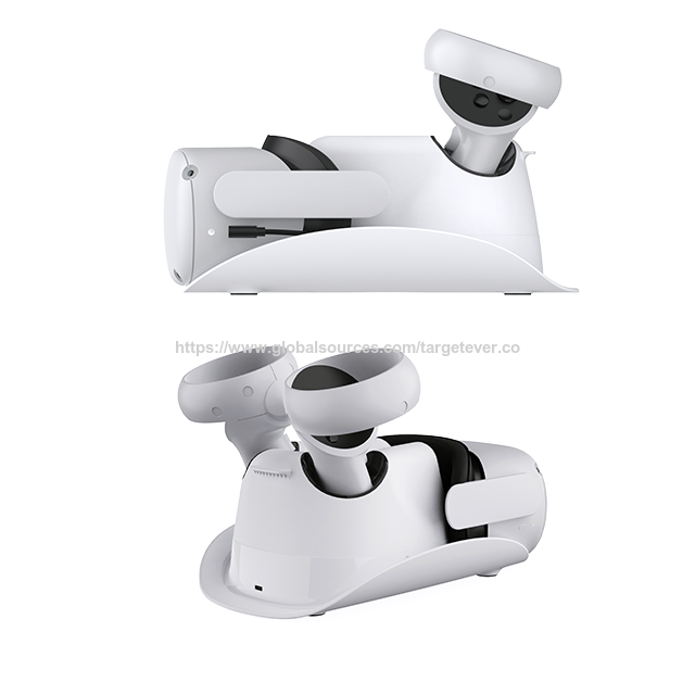 Suporte de Carregamento Duplo Rápido para Controle VR - Acessórios de Jogo para Controles VR