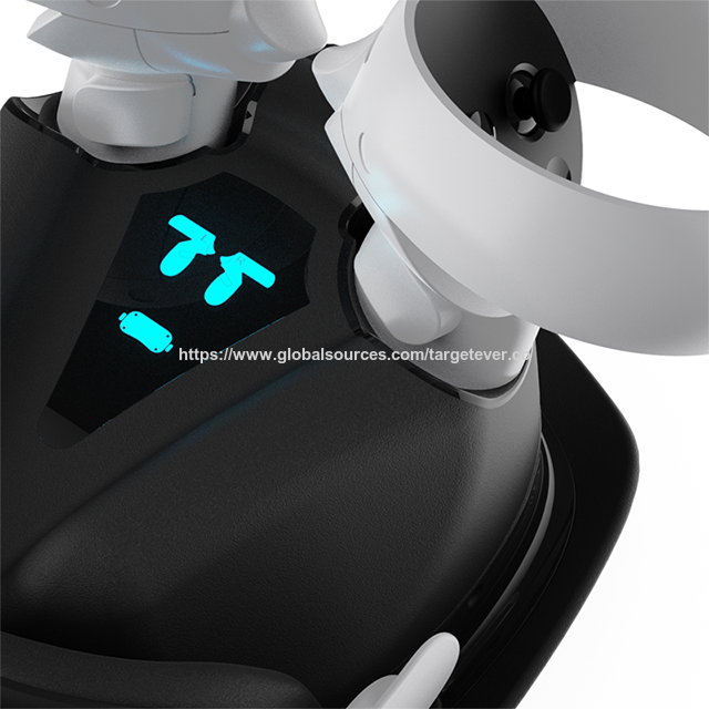 Estação de Carregamento Dupla Rápida para Controle VR, Acessórios de Jogo para Acessórios de Controle VR