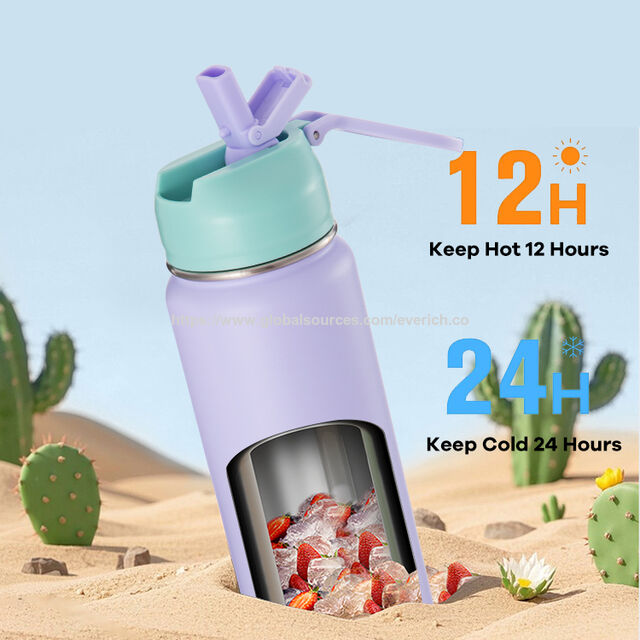 Nouvelle Arrivée Bouteille d'Eau en Acier Inoxydable à Double Paroi Isolée sous Vide pour Boissons Chaudes et Froides avec Logo Personnalisé