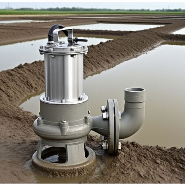 Pompe à eaux usées haute pression 3 pouces 5,5 kilowatts 380V Moteur en fonte Débit 65 m³/h OEM pour l'aquaculture et l'irrigation agricole