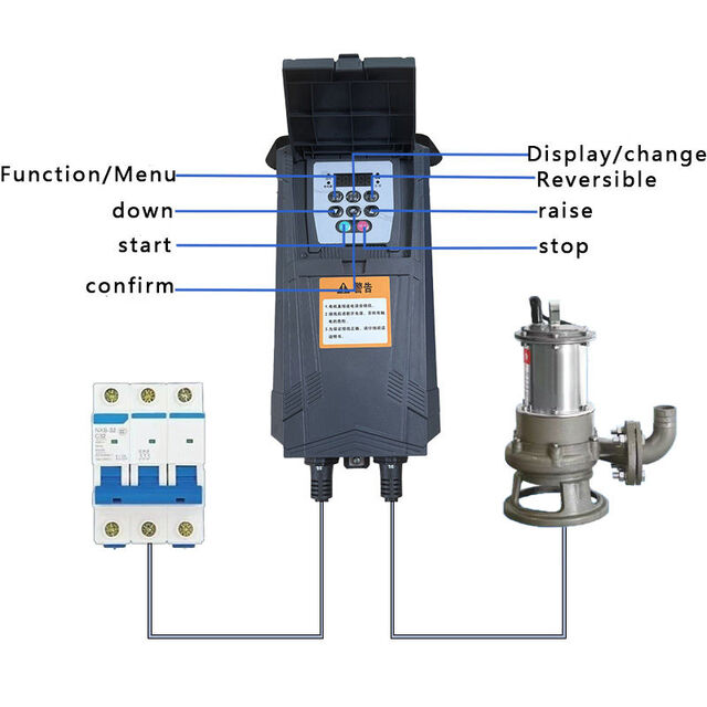 Pompe à eaux usées haute pression 3 pouces 5,5 kilowatts 380V Moteur en fonte Débit 65 m³/h OEM pour l'aquaculture et l'irrigation agricole