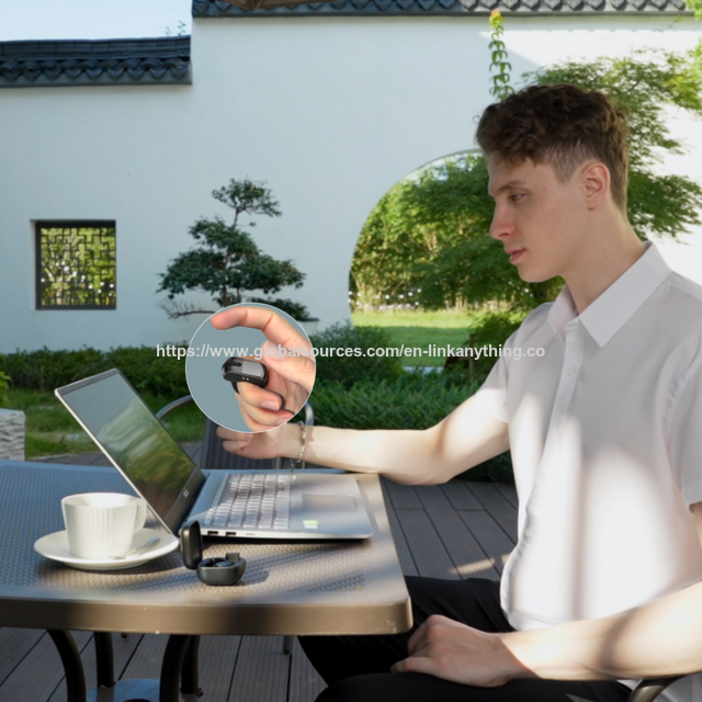 Mini Souris Bluetooth Anneau Télécommande pour Faire Défiler les Vidéos TikTok, Caméra Selfie, Page Turner pour iOS Android Windows