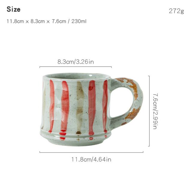 Vente en gros de tasses à café en céramique grossière avec logo personnalisable, tasses en céramique faites à la main, jeu de clés pour la maison