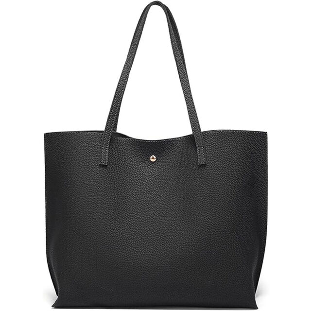 Grand Sac Fourre-Tout Fourre-Tout de Travail pour Femme en Cuir Vegan, Sac Fourre-Tout de 23L avec Fermeture Éclair, Sacs à Main pour Dames