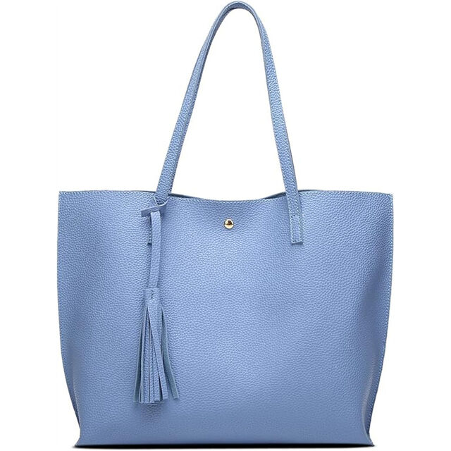 Grand Sac Fourre-Tout Fourre-Tout de Travail pour Femme en Cuir Vegan, Sac Fourre-Tout de 23L avec Fermeture Éclair, Sacs à Main pour Dames