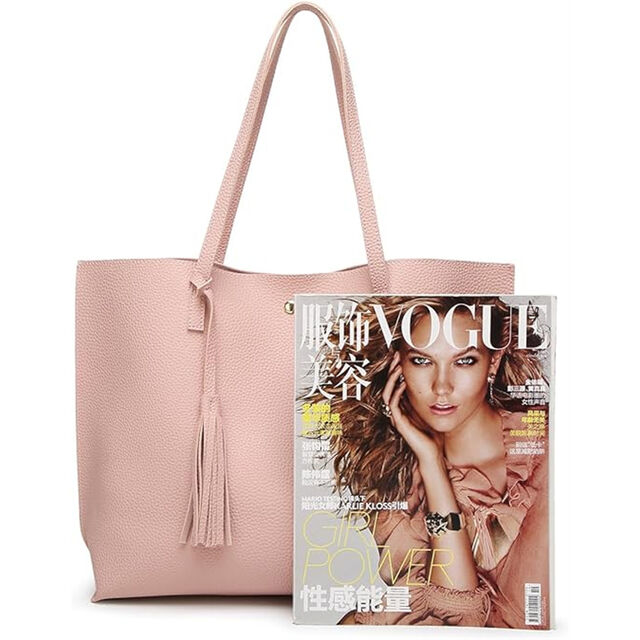 Grand Sac Fourre-Tout Fourre-Tout de Travail pour Femme en Cuir Vegan, Sac Fourre-Tout de 23L avec Fermeture Éclair, Sacs à Main pour Dames
