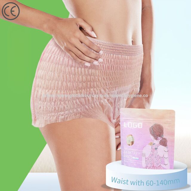 Damen Damen Menstruationsperiode Panty Benutzerdefinierte Super Absorption Einweg Bambus Bio-Binden Damenbinden für Erwachsene