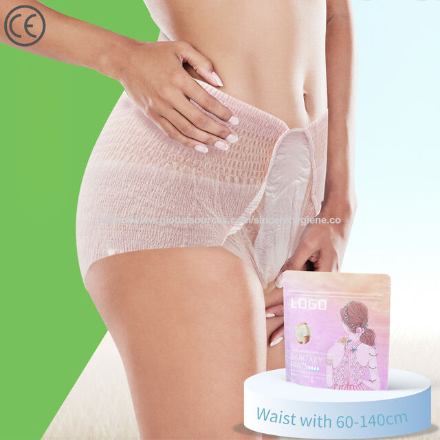 Damen Damen Menstruationsperiode Panty Benutzerdefinierte Super Absorption Einweg Bambus Bio-Binden Damenbinden für Erwachsene