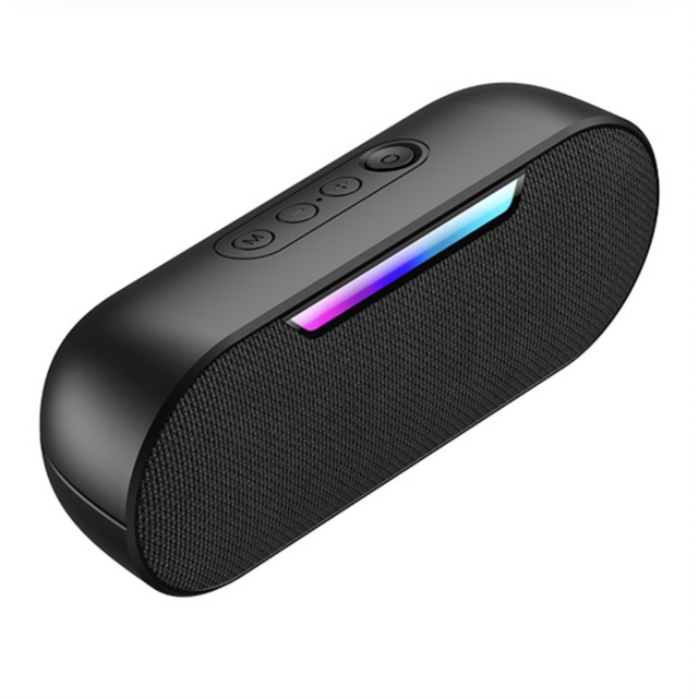 Enceinte LED Extérieure avec Son HD, Portable Sans Fil, Étanche IPX5, Jusqu'à 15H d'Autonomie, Appairage TWS, BT5.3, pour Maison/Fête/Extérieur