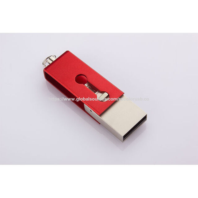 Schwenkbarer OTG USB-Speicherstick mit Rot und Blau für Handys
