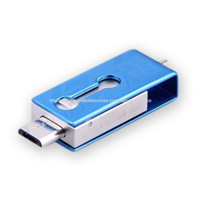 Schwenkbarer OTG USB-Speicherstick mit Rot und Blau für Handys