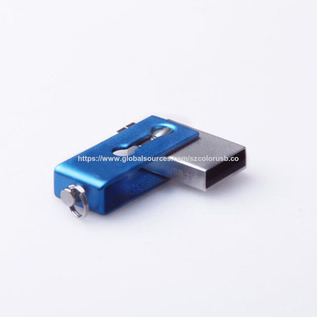 Schwenkbarer OTG USB-Speicherstick mit Rot und Blau für Handys