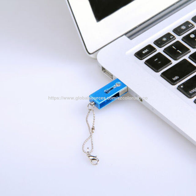 Schwenkbarer OTG USB-Speicherstick mit Rot und Blau für Handys