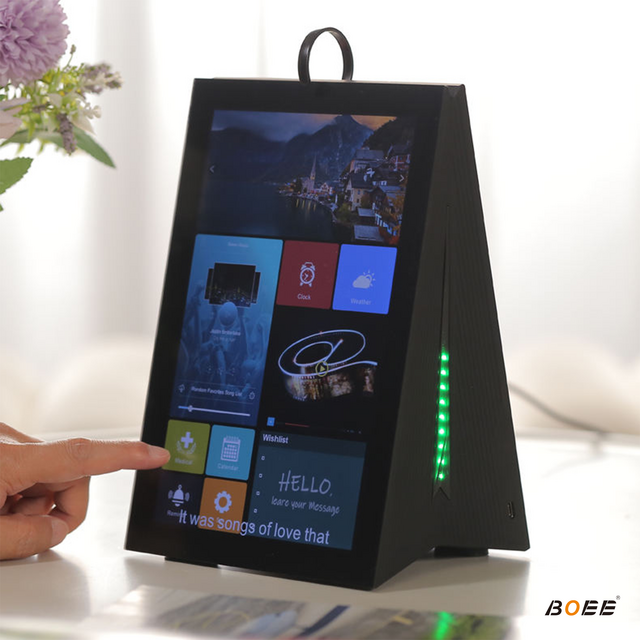 BOEE 10" Smart Calendar & Photo Frame: 30W Bluetooth Speaker, Custom Voice Alerts & Medication Reminder Hub for Home & Office